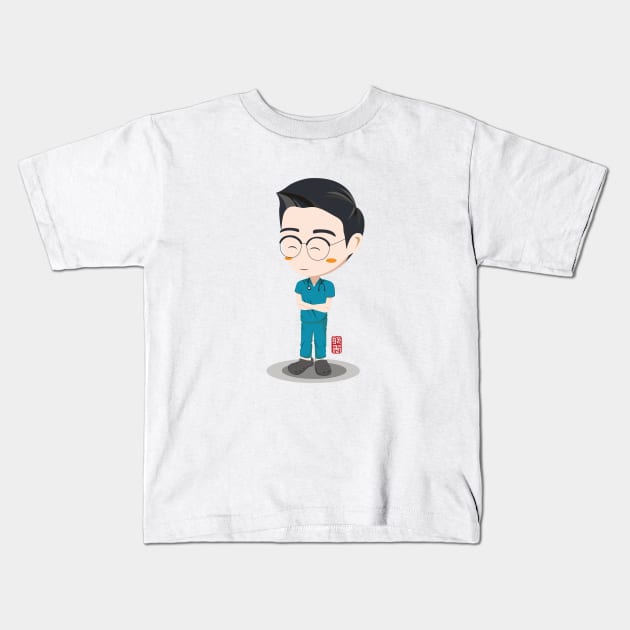 Hospital Playlist - Kim Jun Wan Kids T-Shirt by Arviana Design